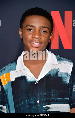 Los Angeles, USA. 11 Aug, 2019. Caleel Harris an der "Emmy für Ihre Betrachtung" Veranstaltung des Netfilx Miniserie" Wenn Sie sehen Uns' im Paramount Theater. Los Angeles, 11.08.2019 | Verwendung der weltweiten Kredit: dpa/Alamy leben Nachrichten Stockfoto