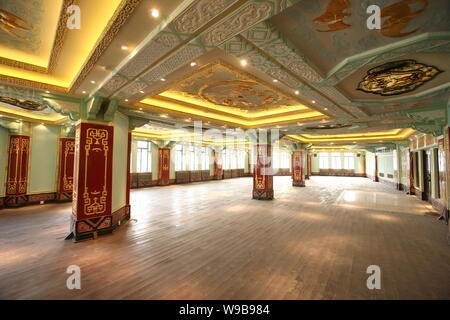 In einem Saal des Hotel Fairmont Peace nach der dreijährigen Restaurierung in Shanghai, China, 12. März 2010. Peace Hotel, Landmark Hotel i Stockfoto