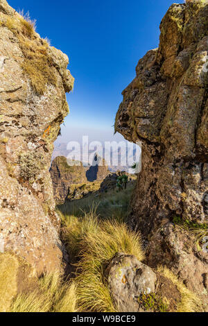 Erstaunliche Landschaft in der Simian Berge, Äthiopien. Stockfoto