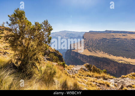 Erstaunliche Landschaft in der Simian Berge, Äthiopien. Stockfoto