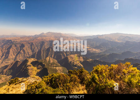 Erstaunliche Landschaft in der Simian Berge, Äthiopien. Stockfoto