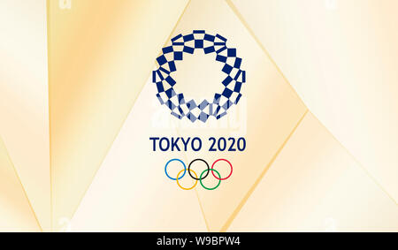 Tokyo 2020 die Olympischen und Paralympischen Spiele offizielles Logo Stockfoto