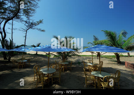 AREBIAN GANPATIPULE Strand, Meer, Urlaub, Entspannung, Ratnagiri, Maharashtra, Indien. Stockfoto