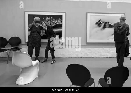 Fotoausstellung,, Bergwelten,, vom Peter Mathis in der GaF.Hannover. Stockfoto