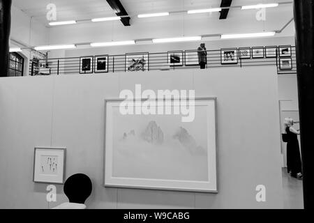 Fotoausstellung,, Bergwelten,, vom Peter Mathis in der GaF.Hannover. Stockfoto