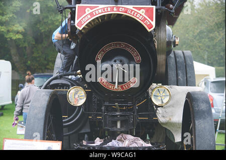Nahaufnahme Detail fo eine Dampfmaschine am Driffield Dampf-Rallye. Stockfoto
