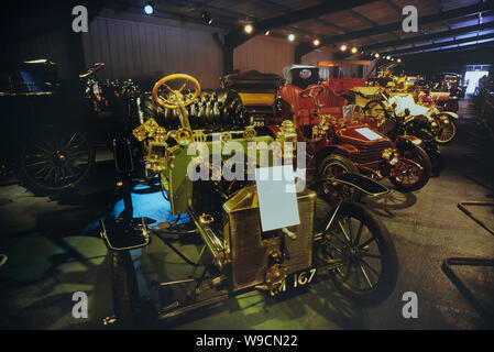 Den Motor Museum, Alton Towers, Staffordshire, England, UK. Ca. 80er Stockfoto