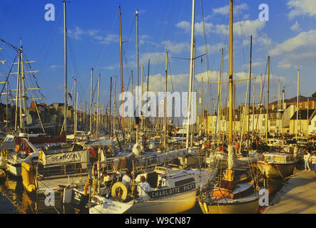 Weymouth Hafen, Dorset, England, UK Stockfoto