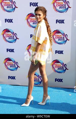 Hermosa Beach, CA. 11 Aug, 2019. Zendaya Coleman in der Ankunftshalle für Teen Choice Awards 2019, das Hermosa Beach Pier, Hermosa Beach, CA 11. August 2019. Credit: Priscilla Grant/Everett Collection/Alamy leben Nachrichten Stockfoto