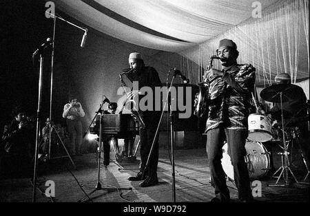 Frank Wright an der Amougies Festival, Oktober 24-28, 1969 Stockfoto