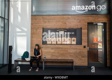 AMAZON GEHEN, Seattle Stockfoto