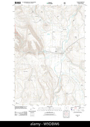 USGS Topo Karte Oregon Elgin 20110824 TM Wiederherstellung Stockfoto