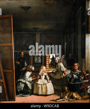 Diego Velázquez, Las Meninas, Barockmalerei, 1656-1657 Stockfoto