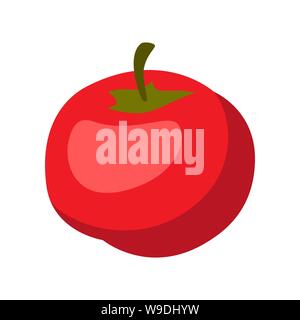 Cartoon Illustration der reife Tomate. Stock Vektor