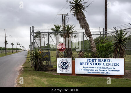 Die Abteilung der Homeland Security Port Isabel Detention Center in Los Fresnos, Texas. Stockfoto