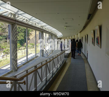 Kyoto, Japan - 18. Mai 2018. Innenraum des Luxus Hotel in Kyoto, Japan. Kyoto diente als Japan Hauptstadt und Residenz der Kaiser von 794 bis 1868. Stockfoto