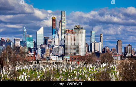 USA, New York City, Calvario Friedhof, Stockfoto