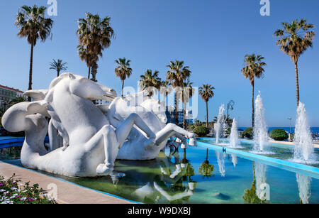 Algerien, Algier, Bab El Oued, öffentlichen Brunnen Stockfoto