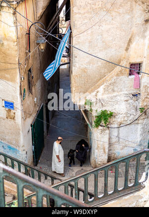 Algerien, Algier, Alerg Kasbah, Straße Stockfoto