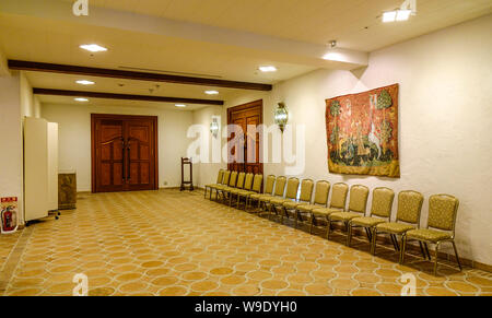 Kyoto, Japan - 18. Mai 2018. Innenraum des Luxus Hotel in Kyoto, Japan. Kyoto diente als Japan Hauptstadt und Residenz der Kaiser von 794 bis 1868. Stockfoto