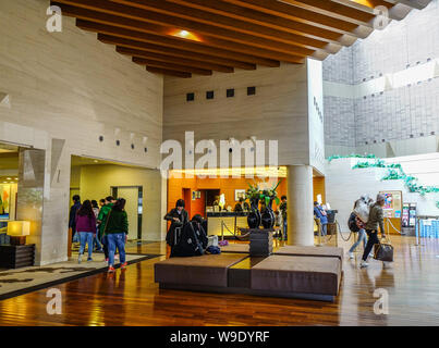 Kyoto, Japan - 18. Mai 2018. Innenraum des Luxus Hotel in Kyoto, Japan. Kyoto diente als Japan Hauptstadt und Residenz der Kaiser von 794 bis 1868. Stockfoto