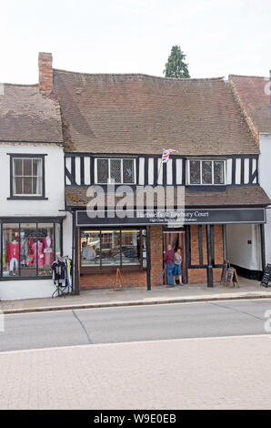 Towcester Northampton Metzger Shop High Street Stockfoto