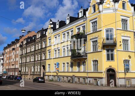 Norrköping, Schweden - 25. AUGUST 2018: Street View von Norrköping, Schweden. Norrköping ist Schwedens 8. grösste Gemeinde mit 137,326 Einwohnern. Stockfoto