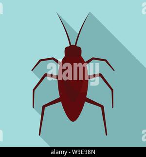 Kakerlake bug Symbol. Flache Darstellung der Kakerlake bug Vektor Symbol für Web Design Stock Vektor