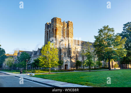 DURHAM, NC, USA - 8. AUGUST: David M. Rubenstein seltene Buch und Manuskript Bibliothek am 8. August 2019 an der Duke University in Durham, North Carolina. Stockfoto