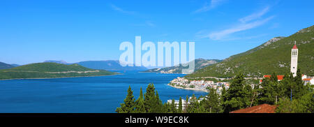 Panorama von Neum Stadt in Bosnien und Herzegowina, Europa Stockfoto