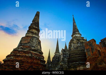 Wat in Ayutthaya, Thailand. Stockfoto