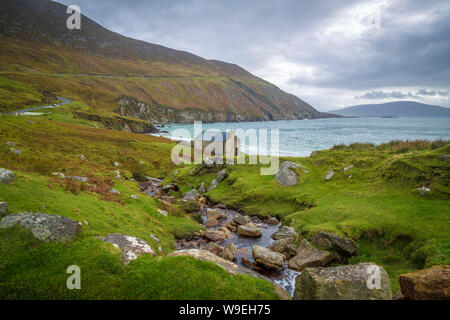 Erholung von Keem Bay, Co. Mayo, Irland Stockfoto