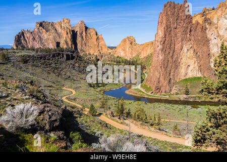 Smith Rock State Park, Terrebonne, Oregon Stockfoto