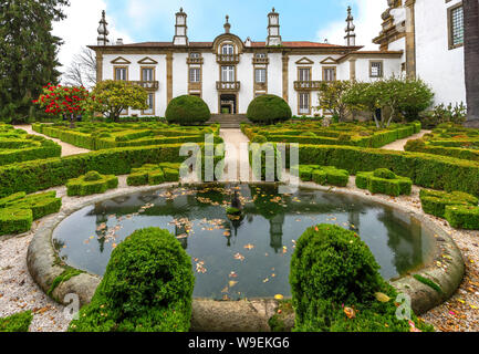 Blick auf den Mateus Palast. Vila Nova, Portugal Stockfoto