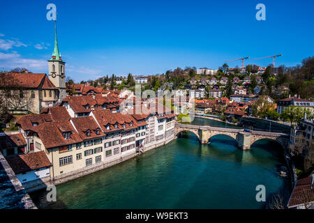 Die schöne Stadt Bern ist die Hauptstadt der Schweiz Stockfoto