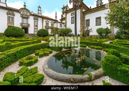 Blick auf den Mateus Palast. Vila Nova, Portugal Stockfoto