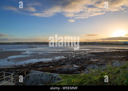 Sonnenuntergang an der Schären, Co Dublin, Irland Stockfoto