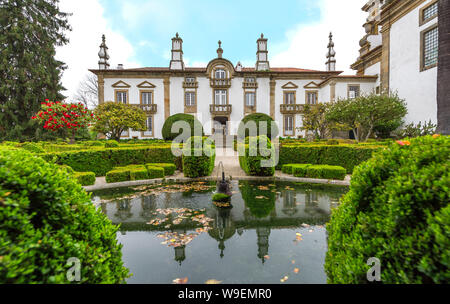 Blick auf den Mateus Palast. Vila Real, Portugal Stockfoto