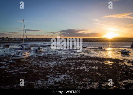 Sonnenuntergang an der Schären, Co Dublin, Irland Stockfoto