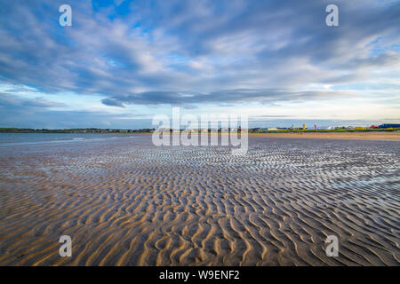 Recration am Sandstrand in Skerries, Co Dublin, Irland Stockfoto