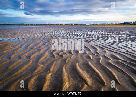 Recration am Sandstrand in Skerries, Co Dublin, Irland Stockfoto