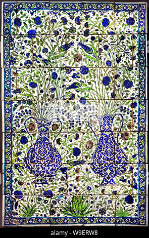 Blume Panel Floral (Panel Keramik) 80Damas 1550-1650 Syrische Persien, Stockfoto