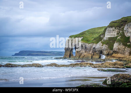 White Rocks Sandstrand in der Nähe von Portrush, Co Antrim Stockfoto