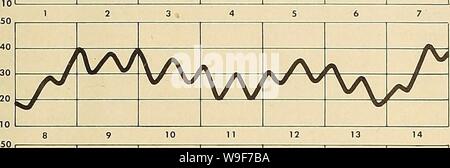 Archiv Bild von Seite 20 der Strom, Temperatur, Gezeiten und Eis. Strom, Temperatur, Gezeiten, und Eis Wachstum Messungen, östlichen Bering Strait-Cape Prinz von Wales: 1953-55 currenttemperatu 00 bloo Jahr: 1956 (1 ICH AJvMVwM 25 26 27 28 29 30 31 Oder [1] 1 1 1 [r(INI ZEIT HT (IN) August 1954/r/&gt; ''/W A//A L-' '-' SEPTEMBER 1954 29 30 31. Stockfoto