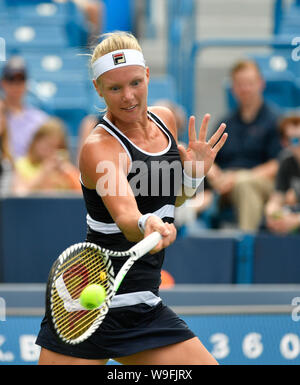 13. August 2019: Kiki Bertens (NED) verliert gegen Venus Williams (USA) 6-3, 3-6, 7-6, am Westlichen und Südlichen Öffnen bei Lindner Family Tennis Center in Mason, Ohio gespielt wird. © Leslie Billman/Tennisclix/CSM Stockfoto