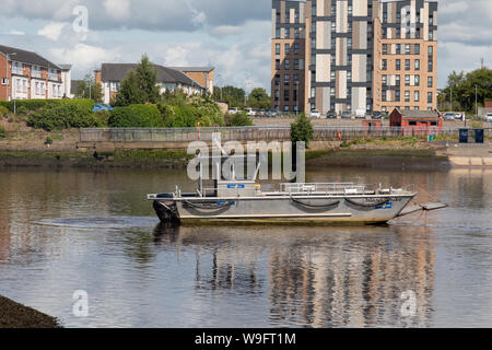 Die Insel Trader Clyde Link Renfrew Passagierfähre ist ein SPT finanzierte Service in Glasgow, dass Yoker in West verbindet Glasgow Renfrew Stockfoto