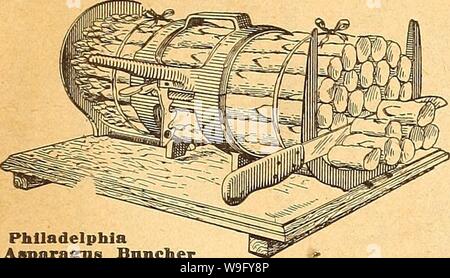 Archiv Bild von Seite 82 Currie's Farm und Garten jährliche. Currie's Farm und Garten jährliche: Frühjahr 1927 52 Jahr curriesfarmgarde 19 curr 10 Jahr: 1927 (LISTE DER GARTEN WERKZEUGE FÜR 1927. 77 GARTEN IMPLEMENTIERT UND REQUISITEN ALI 4 PREISÄNDERUNGEN OHNE VORANKÜNDIGUNG Philadelphia Philadelphia Spargel Spargel Bancher Bnncher-Standard Größe. Die Bündel 4 bis 5 Zoll 7 bis 10 Zoll lang. $ 3 Asparagms Messer-V-Form, schneiden Ende gut jäten Messer, $ 0,50; durch die Mall Spargel Messer - Säge Form, $ 0.50 per mail Mais Pflanzmaschine Acme - eine einfache, re-haftet hand Pflanzmaschine. Normalpapier, J 1,20 mit Kürbis Siehe Stockfoto