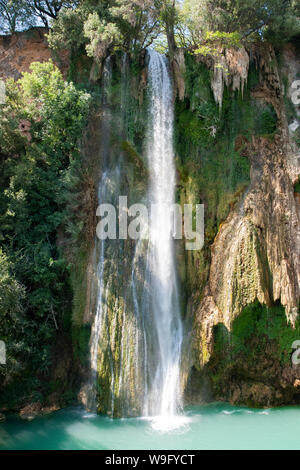 Wasserfall Cascade de Sillans, auch genannt Sillans la Cascade, Var, Provence-Alpes-Côte d'Azur, Frankreich Stockfoto