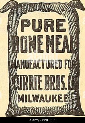Archiv Bild ab Seite 100 von Currie's Farm und Garten jährliche. Currie's Farm und Garten jährliche: Frühjahr 1919 44 Jahr curriesfarmgarde 19 curr 2 Jahr: 1919 (Säure Phosphat - wertvoll für alle Getreidearten, auch in Kartoffelfeldern. 10 lbs 60 c; 25 lbs $ 1,20; 50 kg $ 2,15; 100 lbs 4,00 $. Preis: 5 lbs 35 c; Horn Späne - während der Saison in den Vasen, Blumenkästen und Blumenbeeten. Preis: 5 lbs 75 c; 10 lbs 1,25 $; 100 lbs 9,00 $. Nitrat der Soda - verwendet, um ein rasches Wachstum zu schaffen und sollte nicht verwendet werden, bis die Pflanzen gut über den Boden. Vorsicht - reich an Stickstoff, es ist schnell in Aktion, Daher Stockfoto