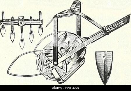Archiv Bild ab Seite 106 von Currie's Garden jährlichen Frühling. Currie's Garten jährliche: Frühling 1934 59. Jahr curriesgardenann 19 curr 0 Jahr: 1934 (Modell Größe, Zoll Kapazität, Pfund Gewicht Preise M-160 16 40-50 34 lbs 10,00 $ M-240 24 65-75 40 lbs 12.8M-241 24 65-75 44 lbs 14,50 M-361 36 100-110 52 lbs 20,50 Hinweis:-M-160 und M-240, Single Disc Räder. M-241 und M-361 Double Disc Räder. Meister JUNIOR DISTRIBUTOR Spreads Material gleichmäßig. Einstellbar für unterschiedliche Beträge. Kräftig gebaut. Geeignet für kleine Rasenflächen. Preis US $ 3,25 Germaco HOTKAPS sind patentierte Wachspapier Kegel, Kom Stockfoto